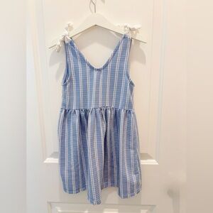 3for$10-Zara Blue and White Striped Dress size 4-5Y 110cm